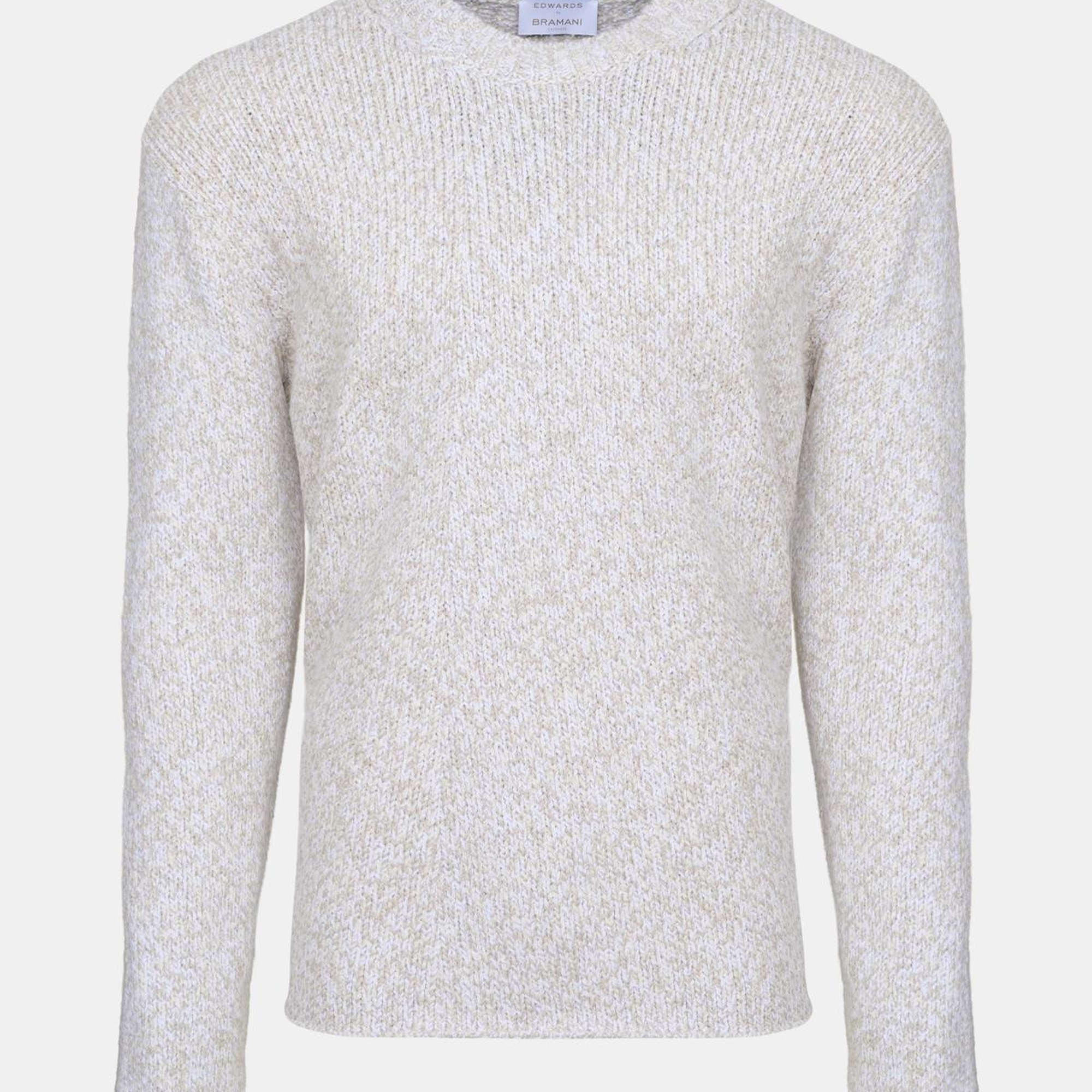 Erkek Vizon Pamuklu Bisiklet Yaka Triko