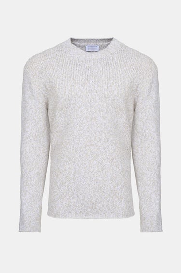  Erkek Vizon Pamuklu Bisiklet Yaka Triko