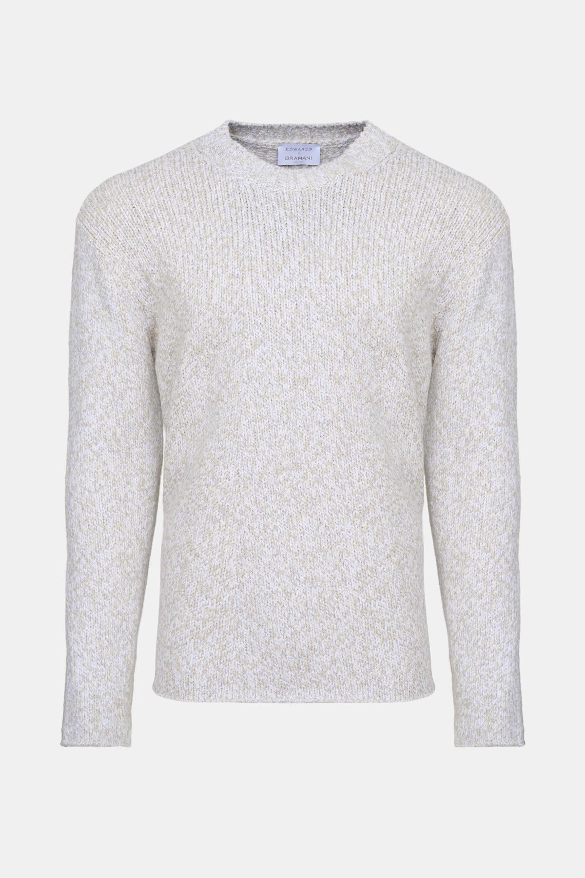  Erkek Vizon Pamuklu Bisiklet Yaka Triko