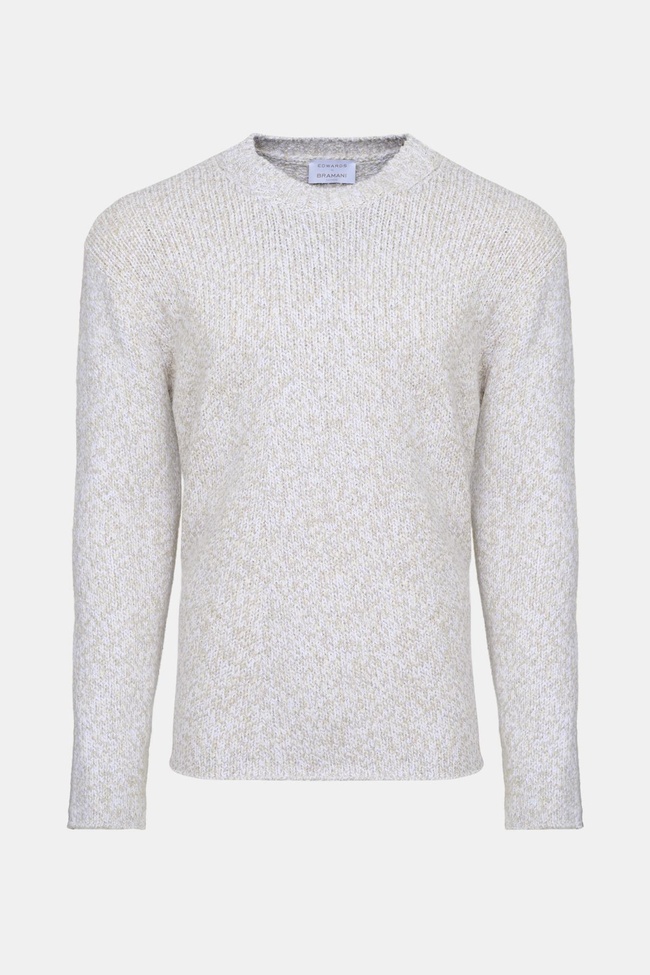  Erkek Vizon Pamuklu Bisiklet Yaka Triko