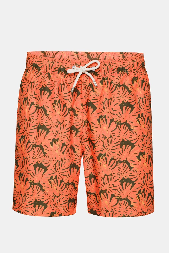  Erkek Pembe Baskılı Mayo Şort