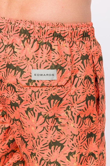  Erkek Pembe Baskılı Mayo Şort