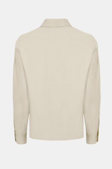  Erkek Bej Paraşüt Kumaşlı Gömlek Ceket