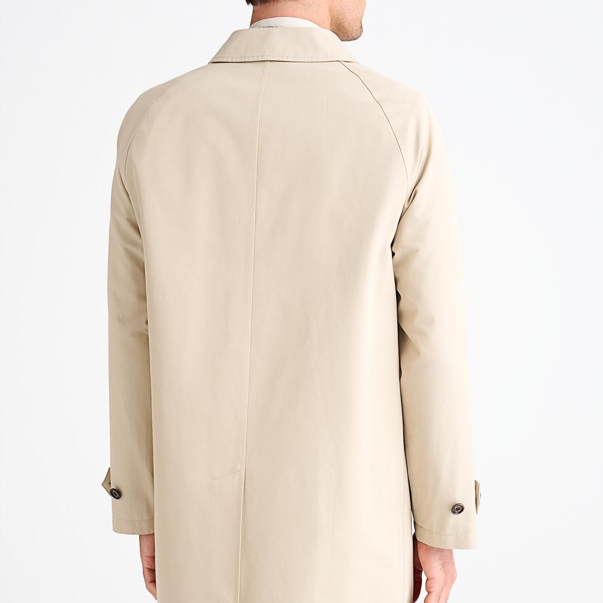 Erkek Bej Reglan Kollu Trençkot