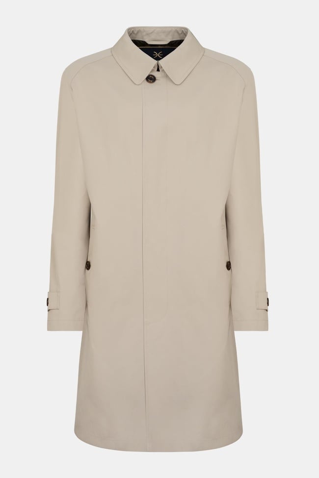  Erkek Bej Reglan Kollu Trençkot