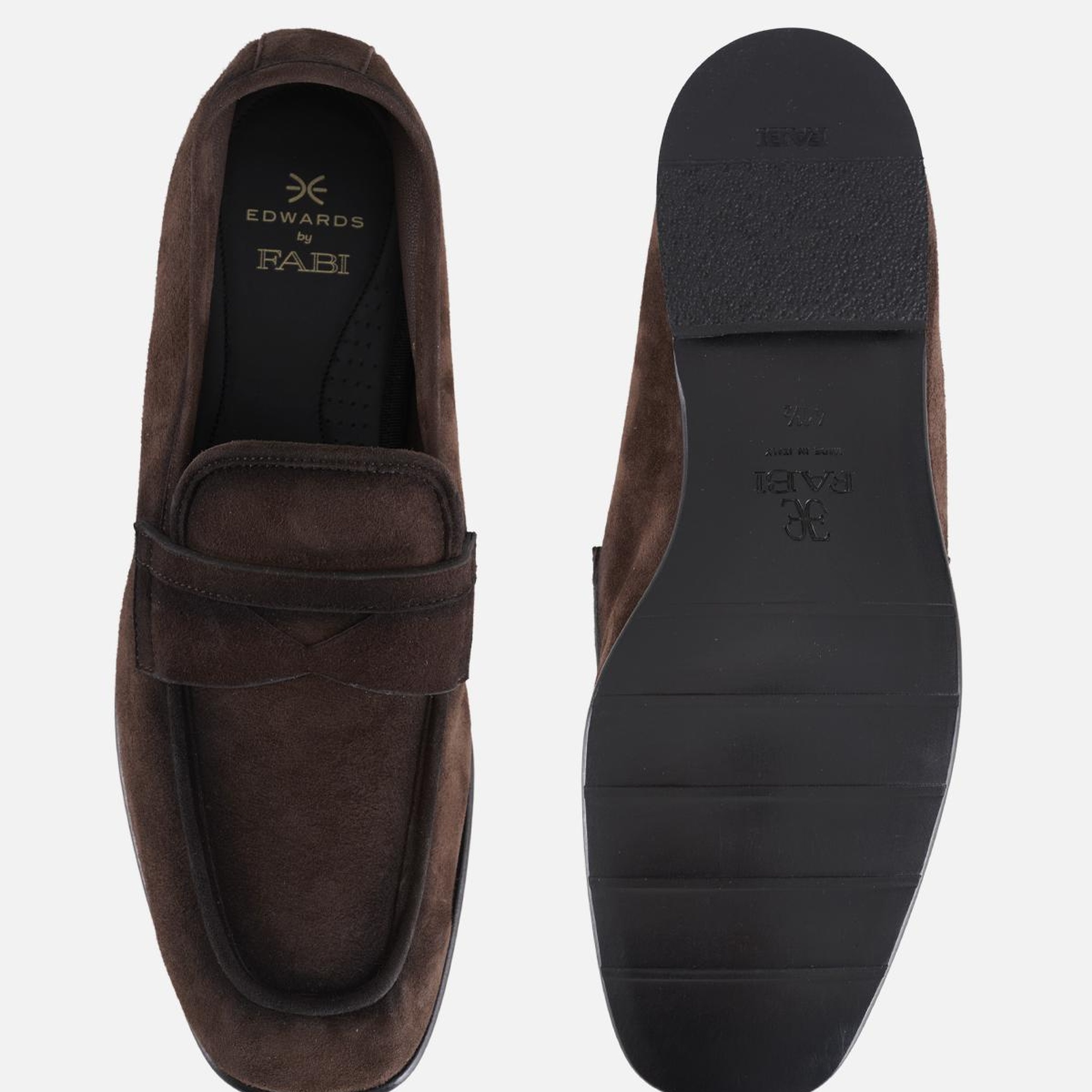 Erkek Kahverengi Deri Bağcıksız Klasik Ayakkabı