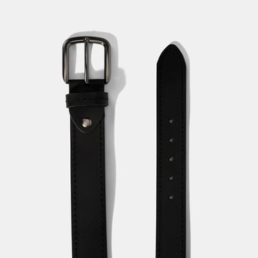  Erkek Siyah Deri Spor Kemer