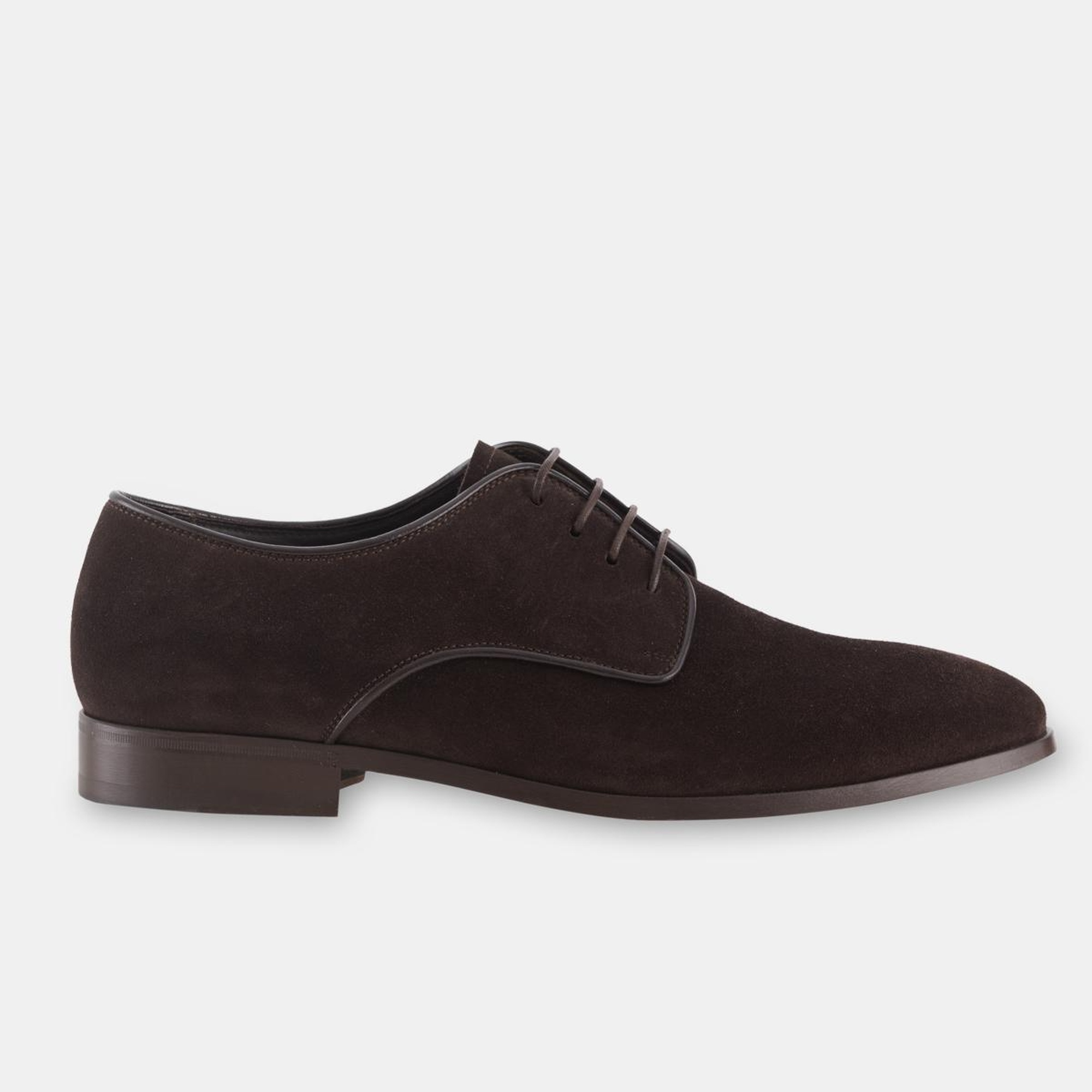 Erkek Kahverengi Deri Bağcıklı Klasik Ayakkabı