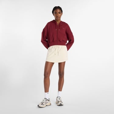  New Balance French Terry  Kadın Bordo Sweatshirt