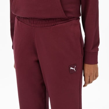  Puma Ess Elevated Sweat Kadın Kırmızı Pantolon