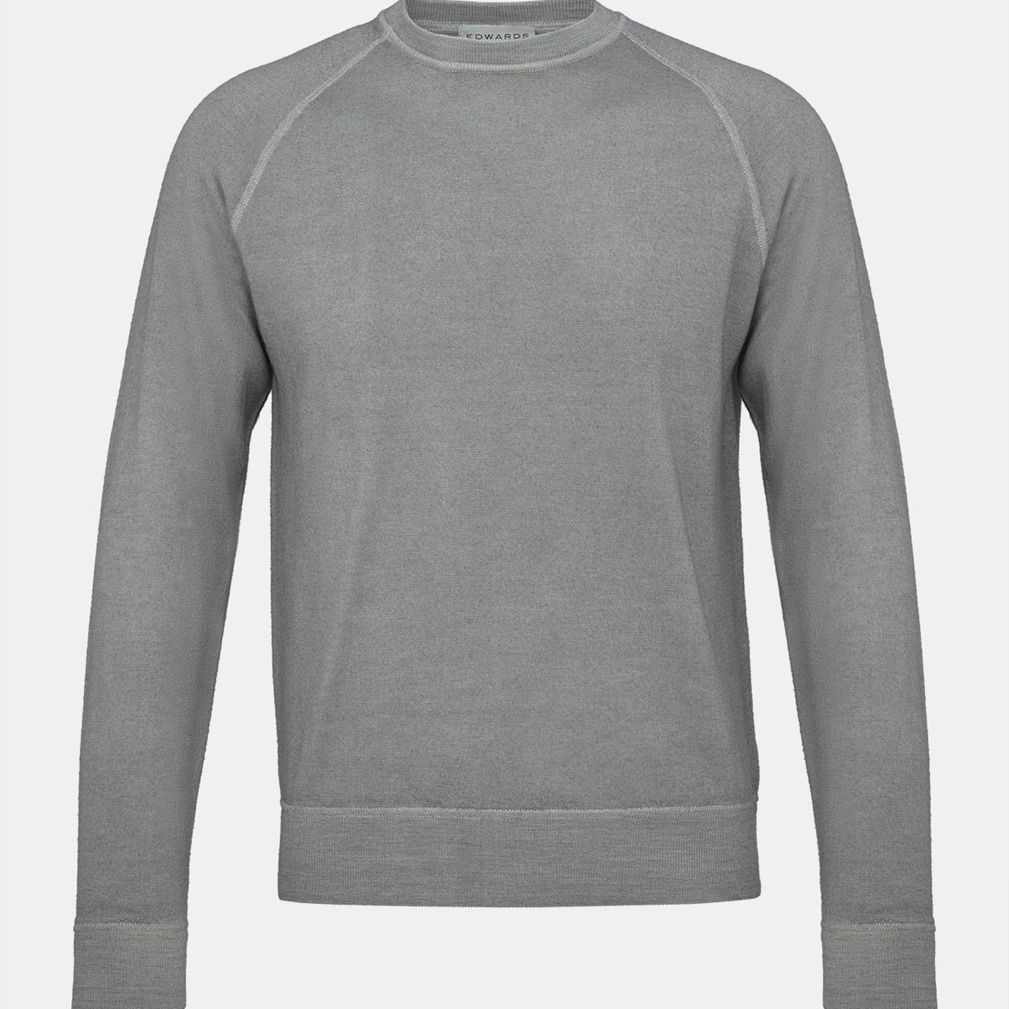 Erkek Açık Yeşil 140's Yün Bisiklet Yaka Kazak