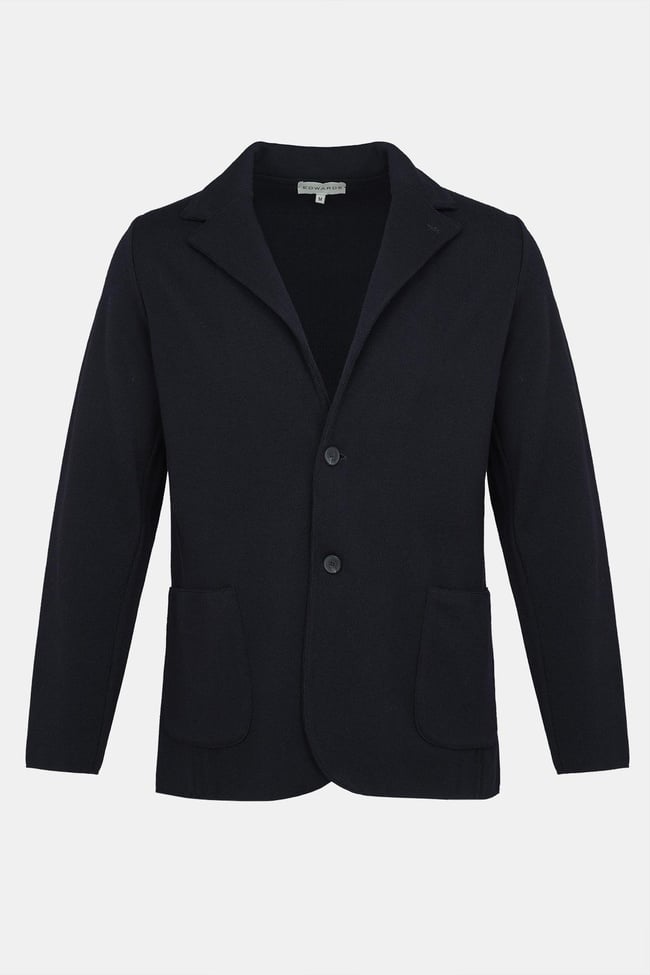  Erkek Lacivert Extrafine Yün Triko Ceket