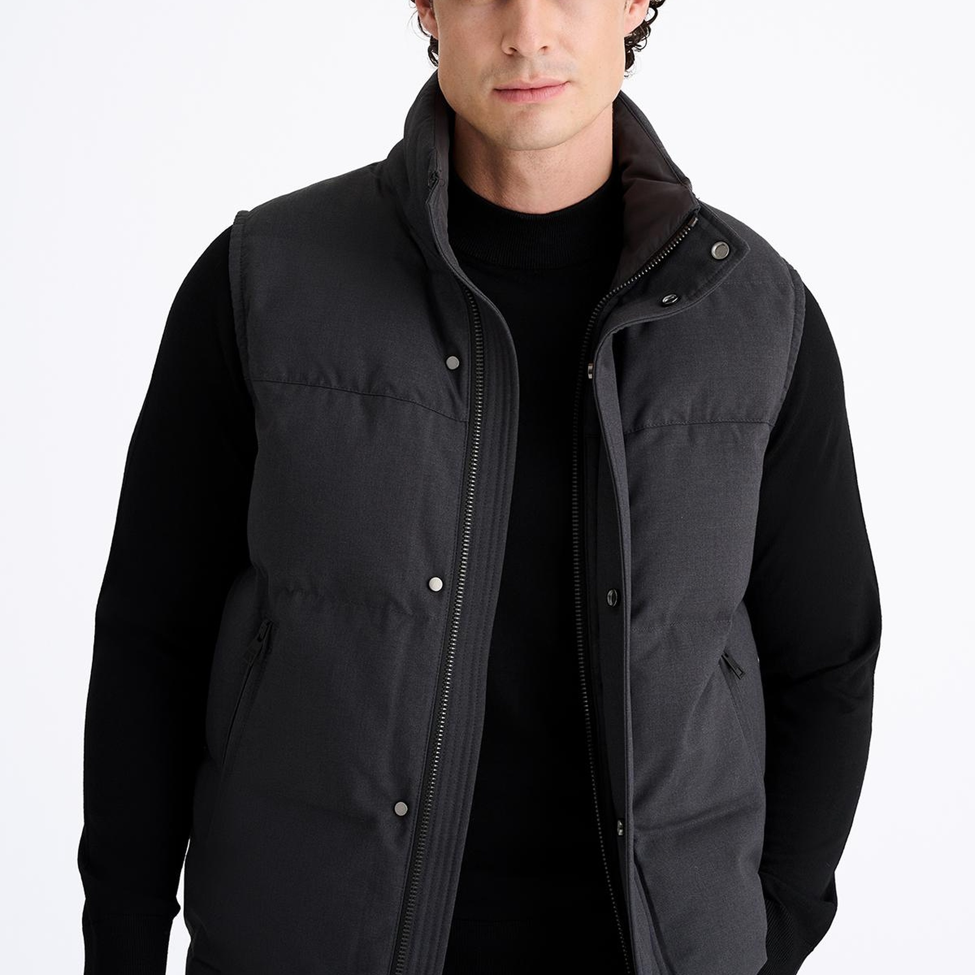 Erkek Siyah Şişme Yelek