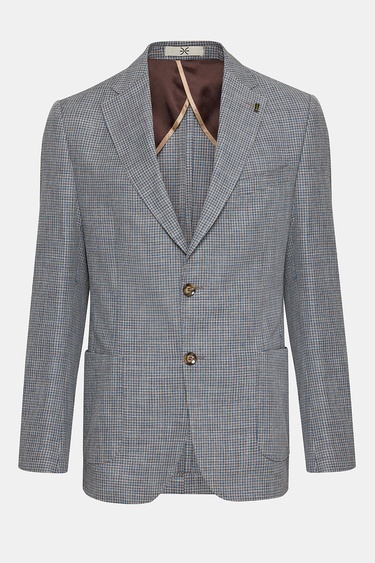  Erkek Vitale Barberis Turkuaz Yün Spor Ceket