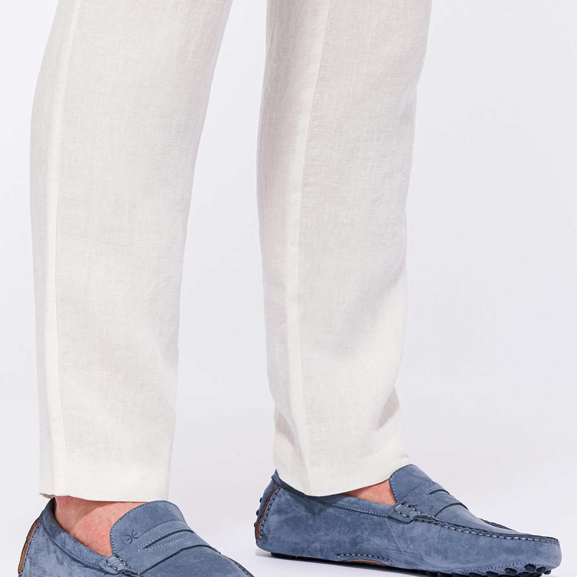 Erkek Açık Mavi Nubuk Loafer