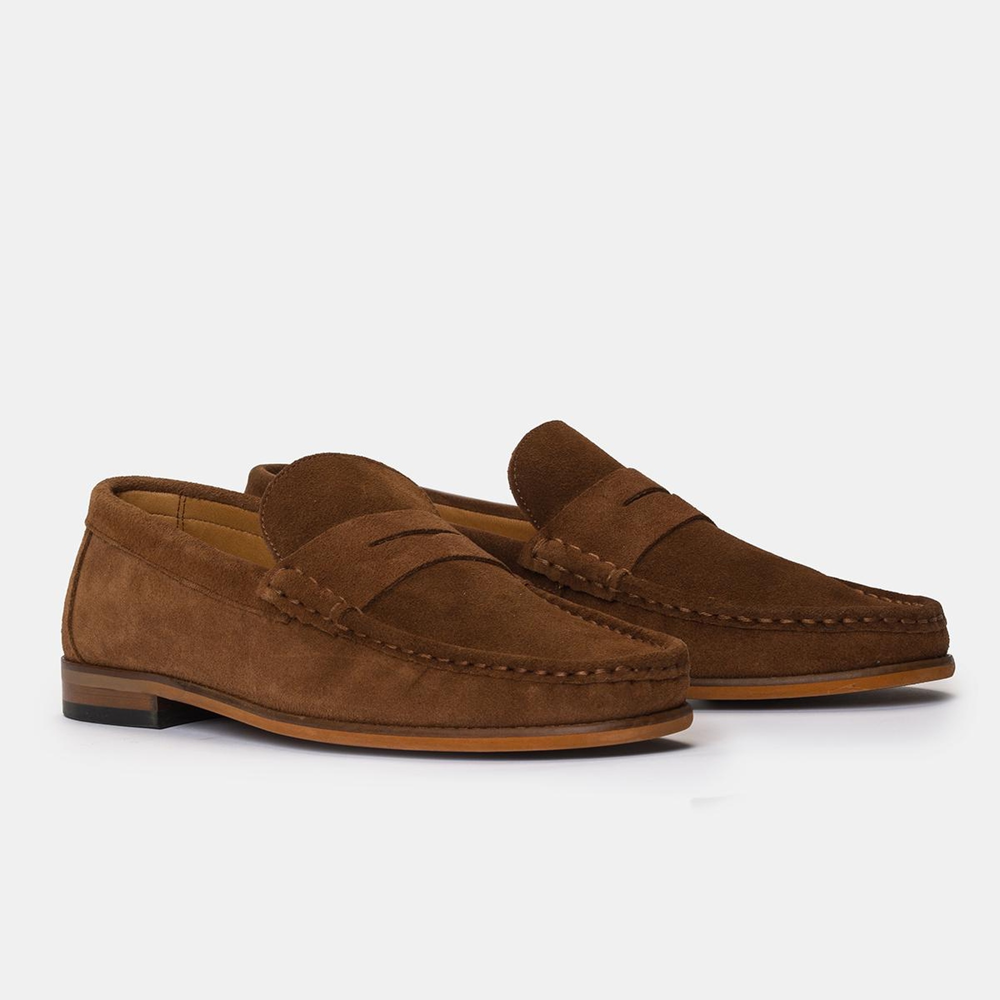 Erkek Kahverengi Süet Loafer