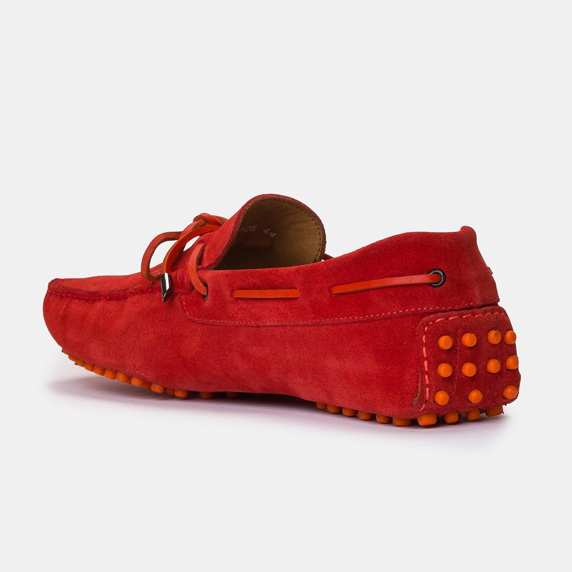 Erkek Kırmızı Bağcık Detaylı Süet Loafer