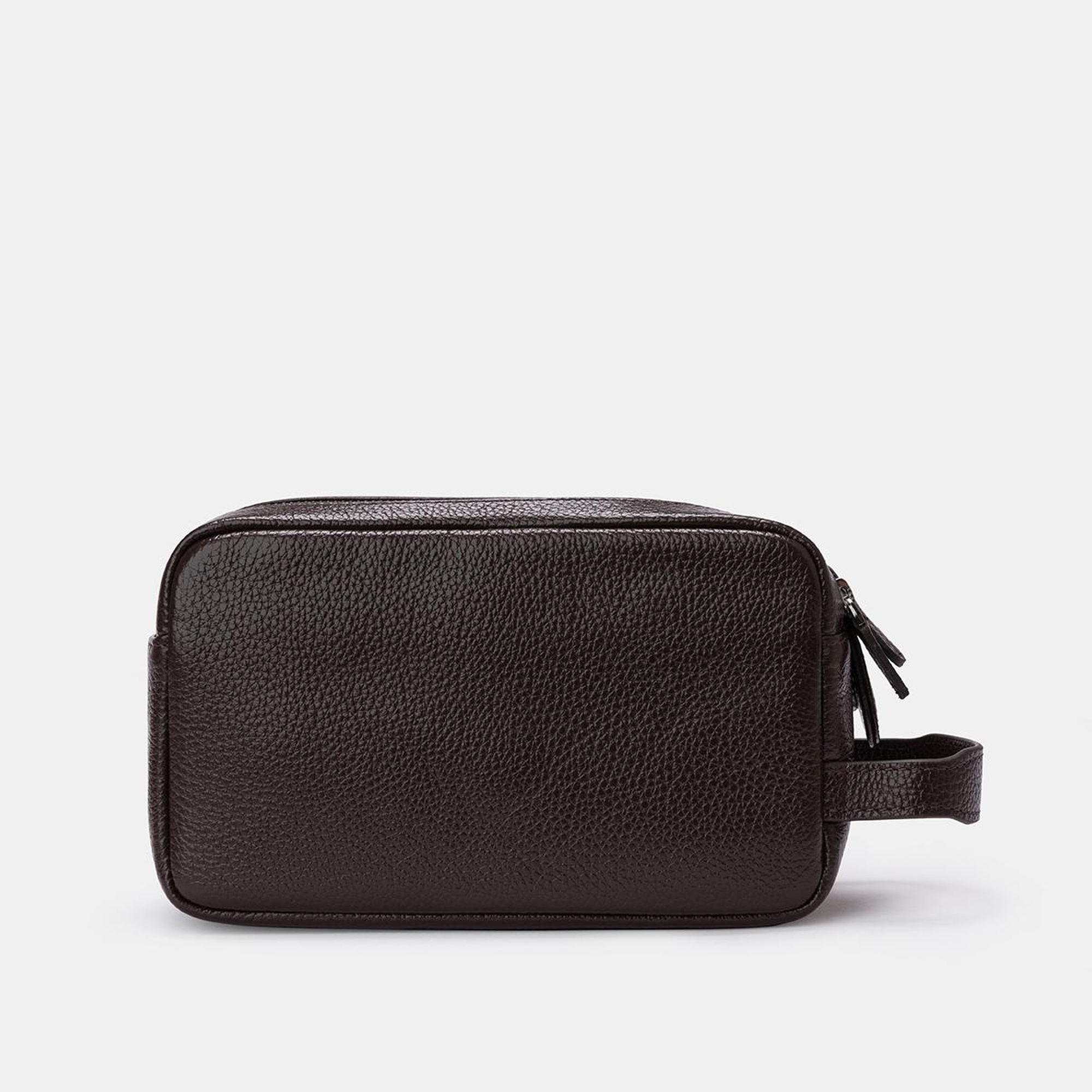 Erkek Kahverengi Deri Kozmetik Çantası