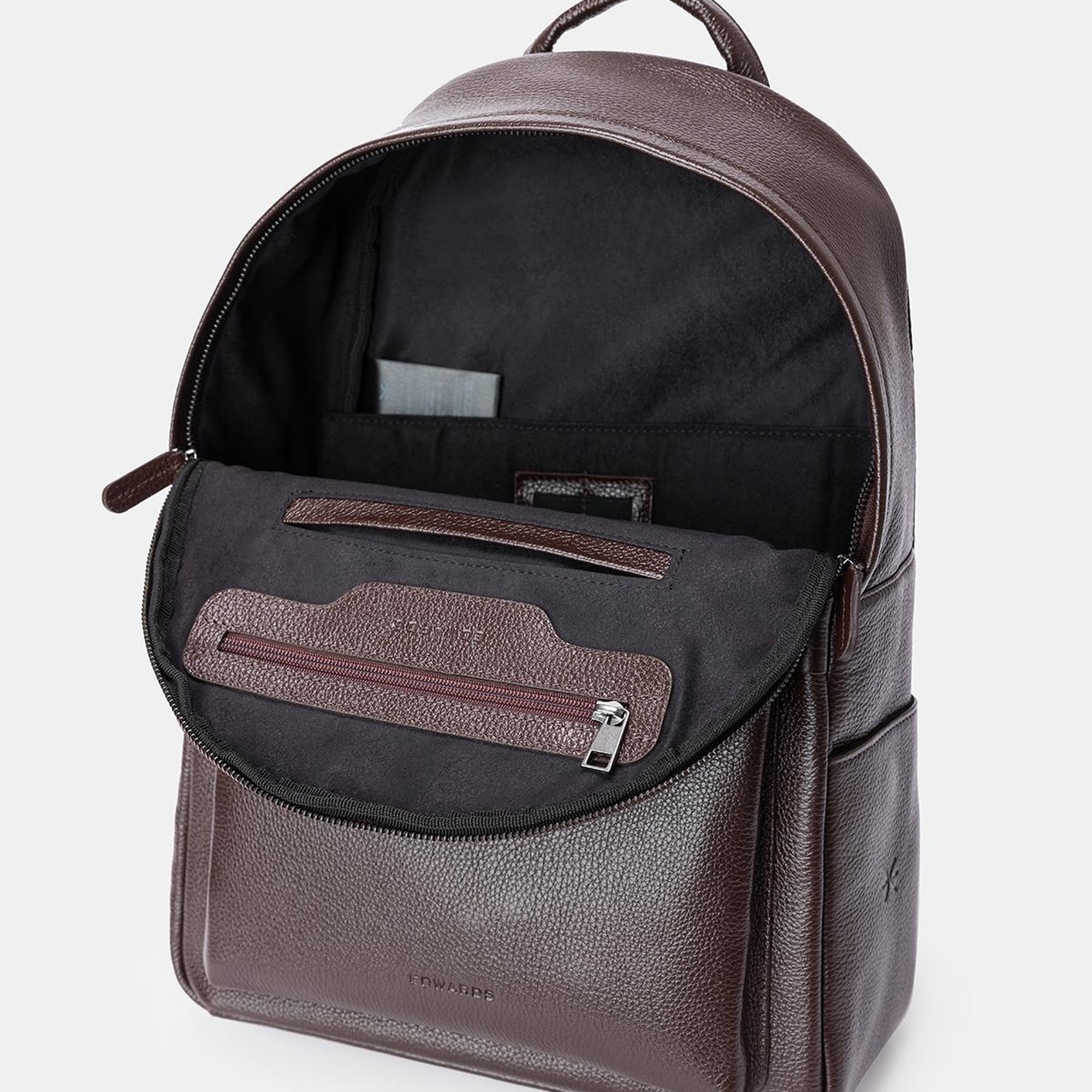 Erkek Kahverengi Deri Sırt Çantası