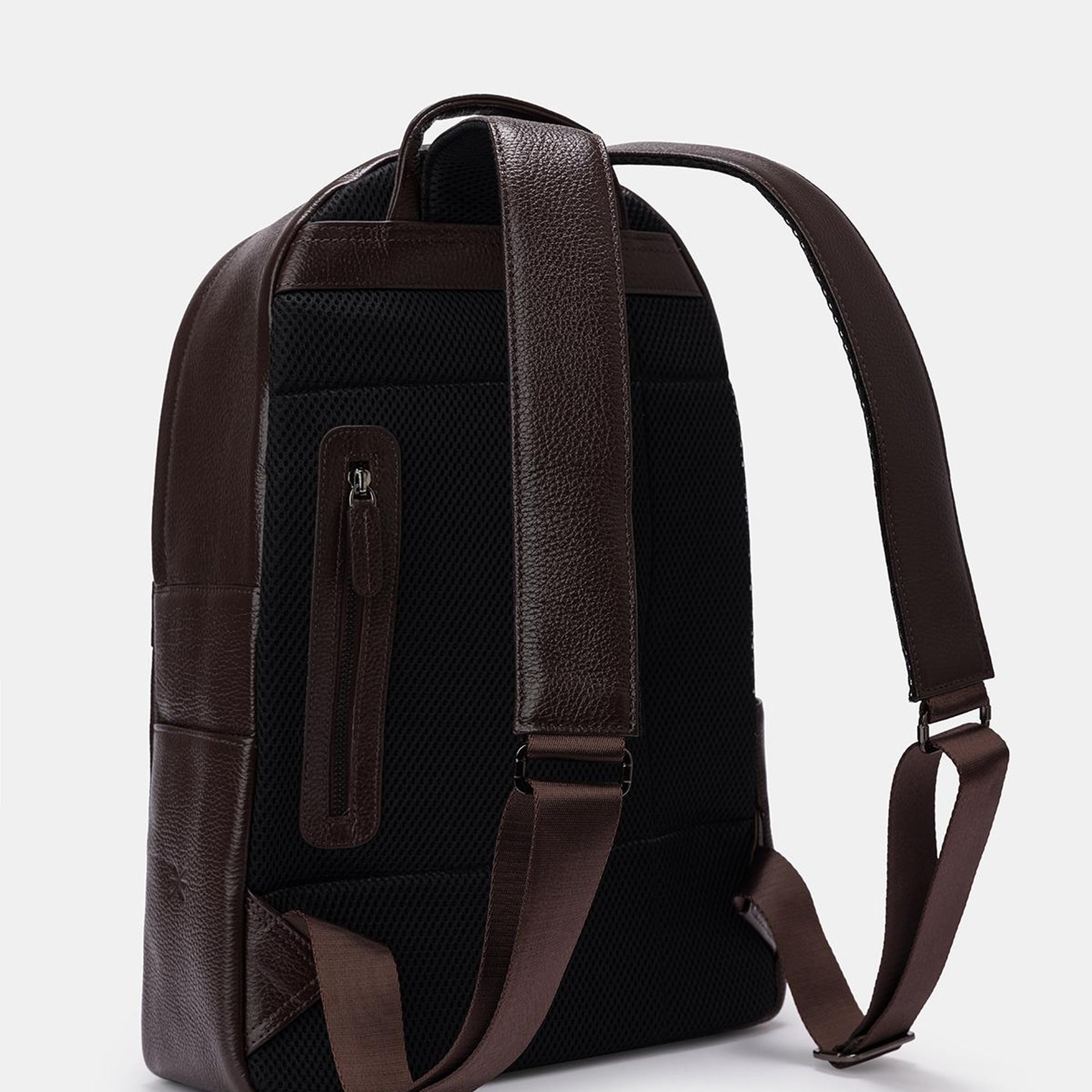 Erkek Kahverengi Deri Sırt Çantası