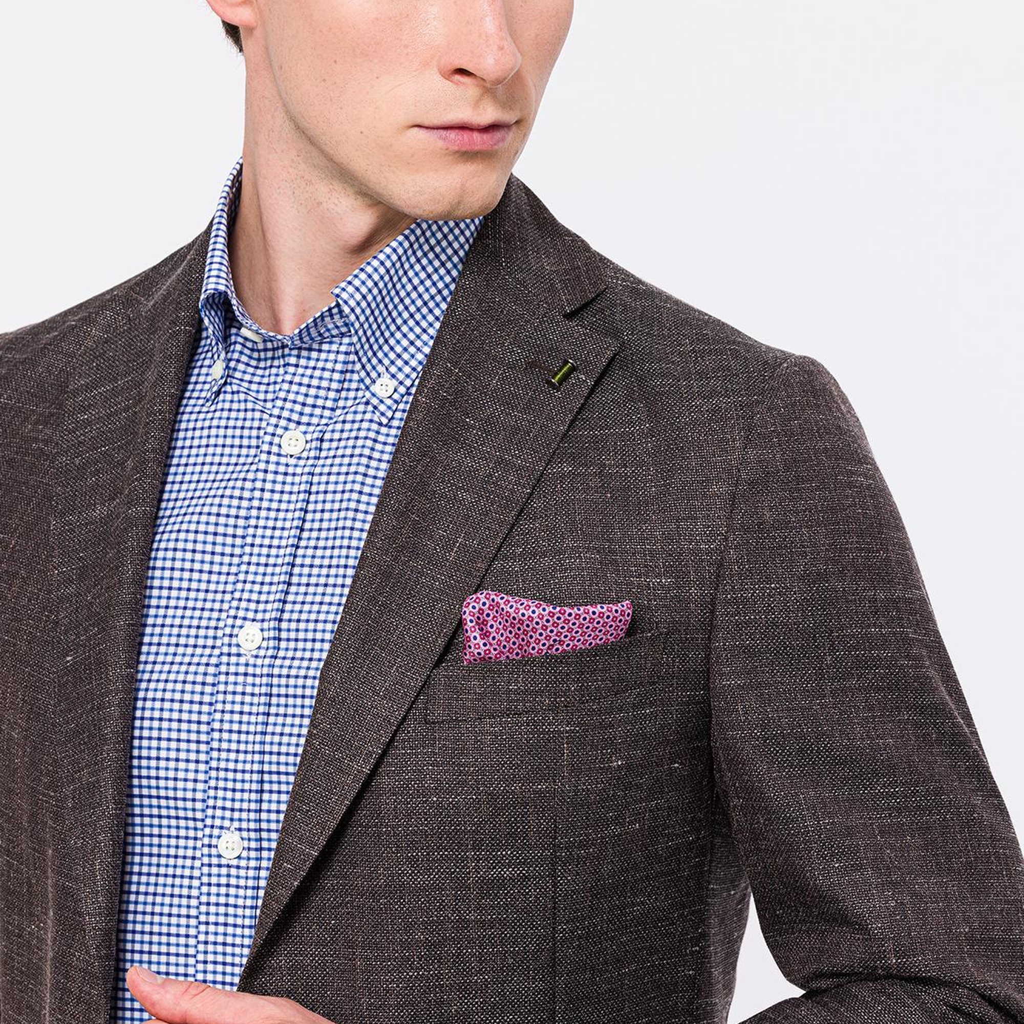 Erkek Kahverengi Vitale Barberis Yün Spor Ceket