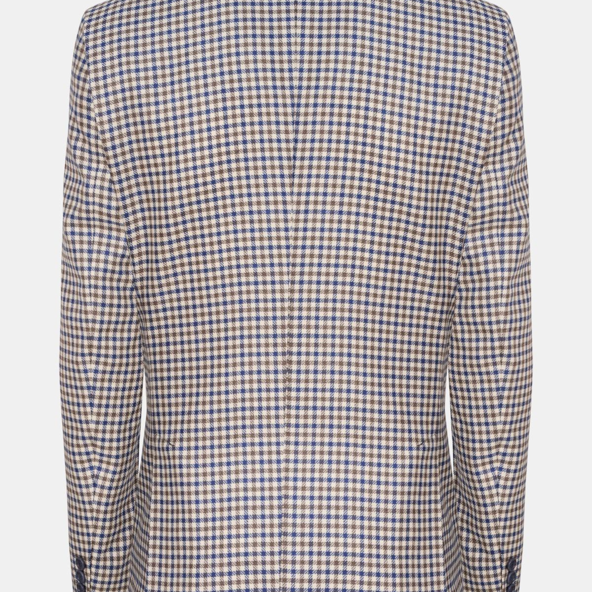 Erkek Bej Loro Piana Kumaşıyla Üretilmiş Kaşmir İpek Karışımlı Ceket