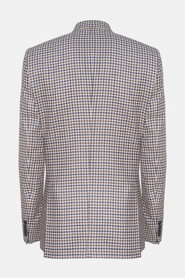  Erkek Bej Loro Piana Kumaşıyla Üretilmiş Kaşmir İpek Karışımlı Ceket