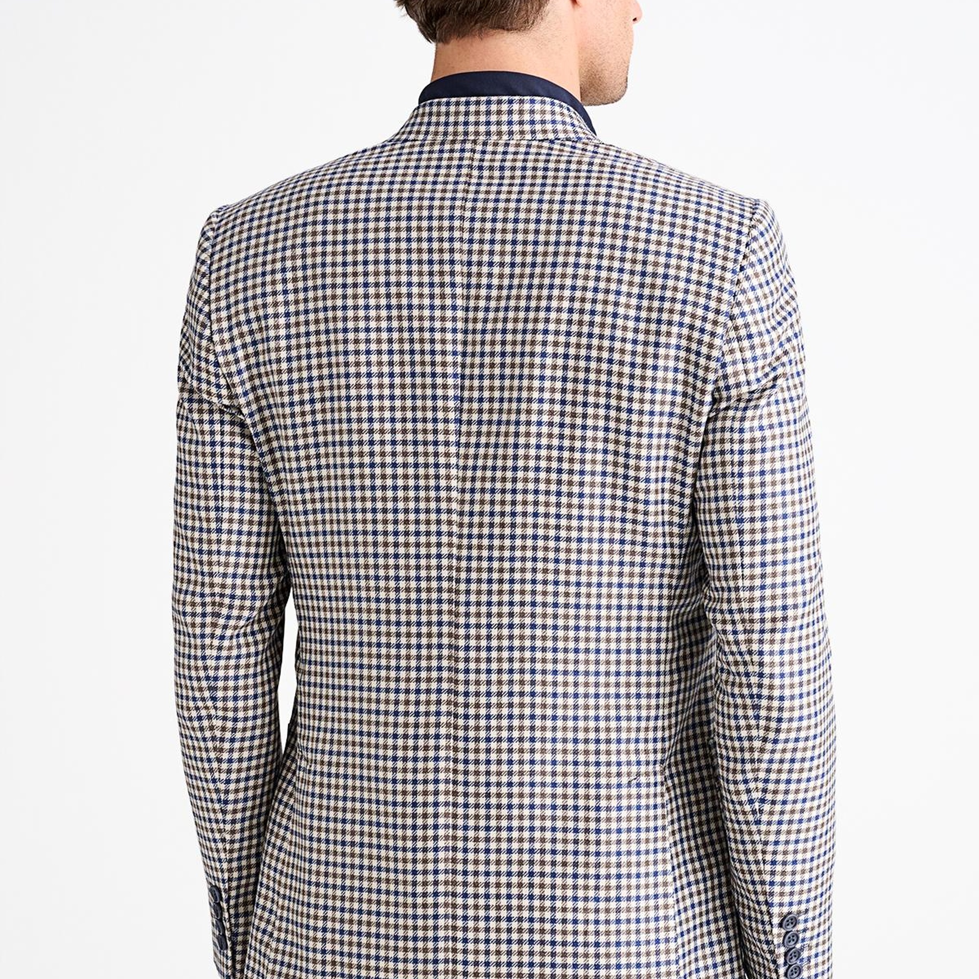 Erkek Bej Loro Piana Kumaşıyla Üretilmiş Kaşmir İpek Karışımlı Ceket