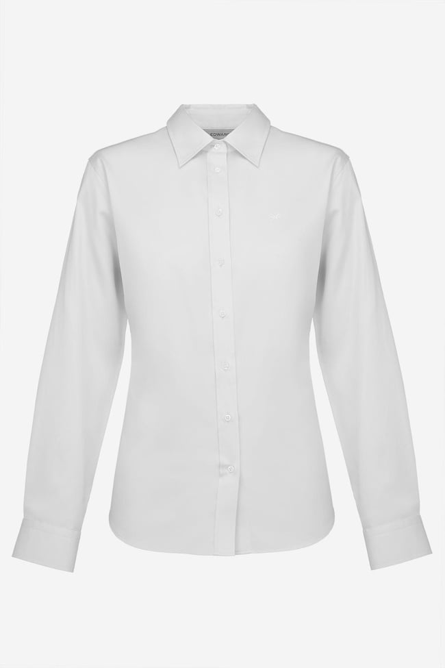  Kadın Beyaz Saten Gömlek