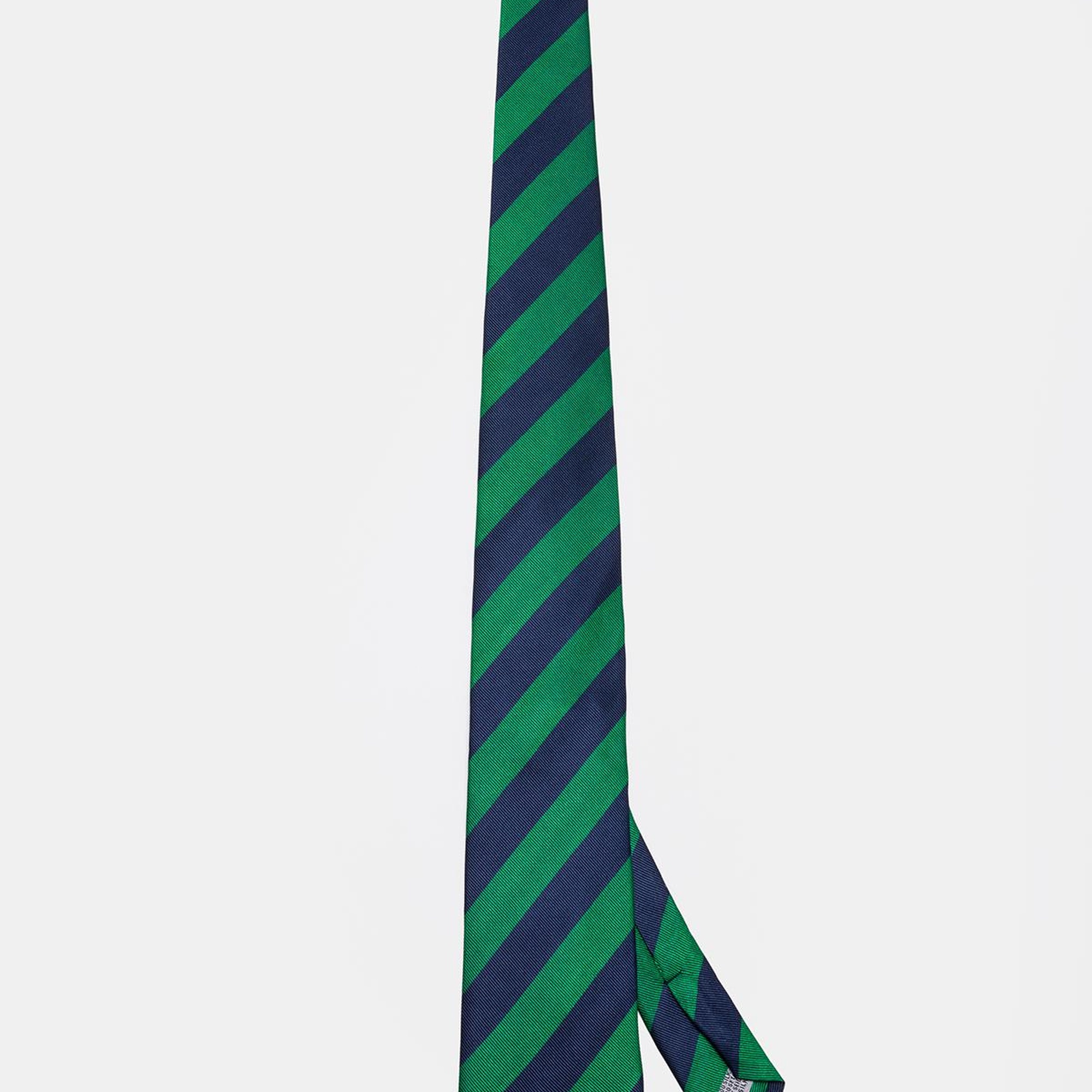 Erkek Yeşil Çizgili İpek Kravat