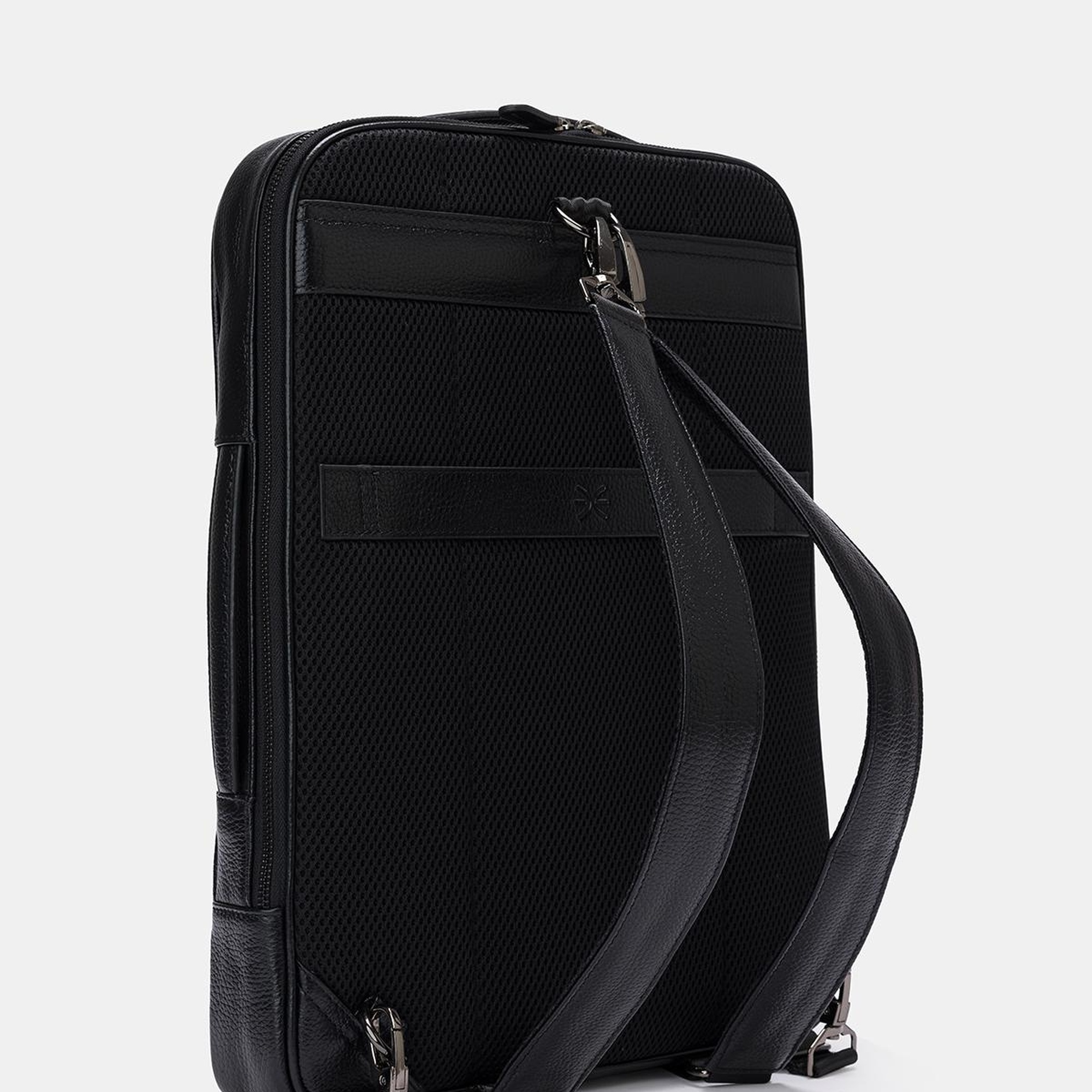 Erkek Siyah Deri Sırt Çantası