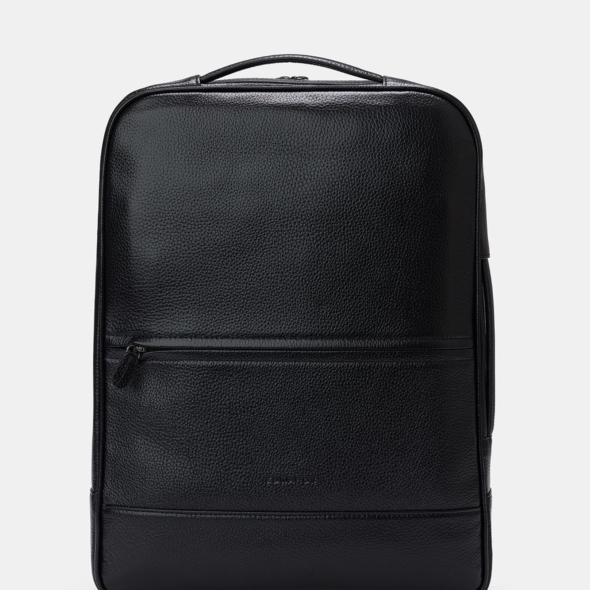 Erkek Siyah Deri Sırt Çantası