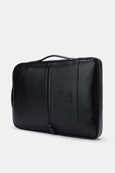  Erkek Siyah Deri Sırt Çantası