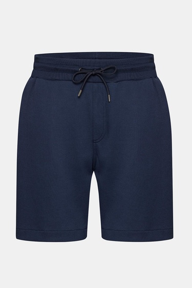  Erkek Lacivert Organik Pamuklu Jersey Şort