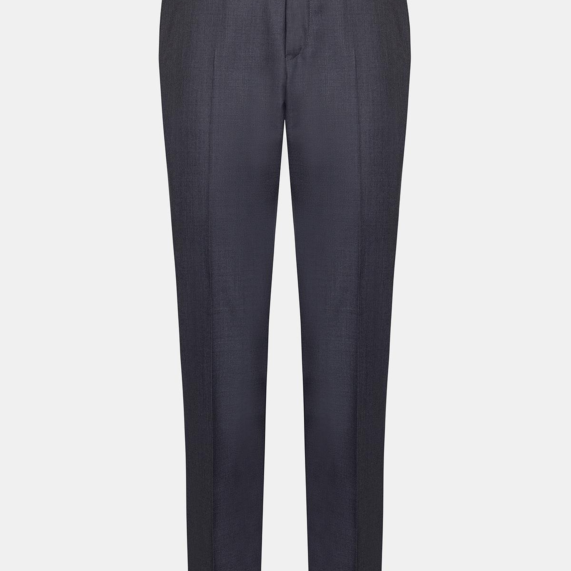 Erkek Koyu Gri Saf Yün Delfino Klasik Pantolon