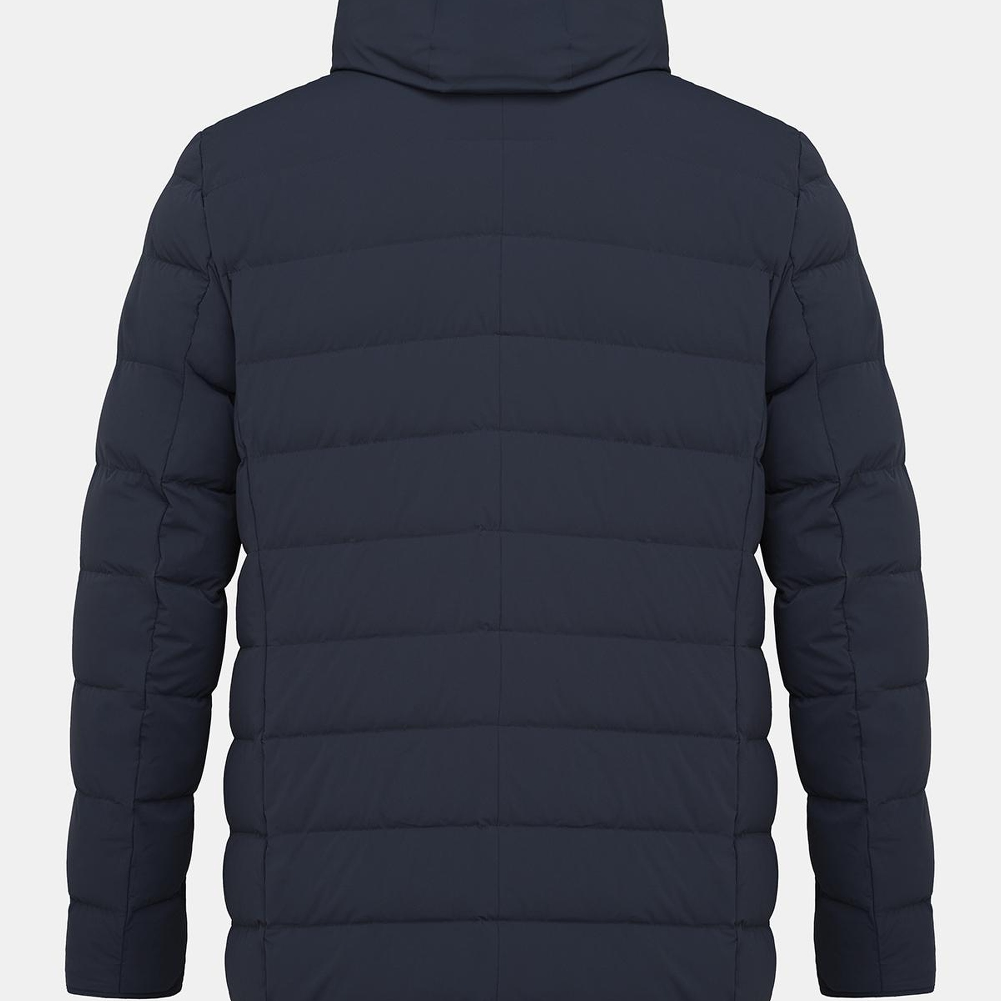 Erkek Lacivert Kapüşonlu Şişme Kaban