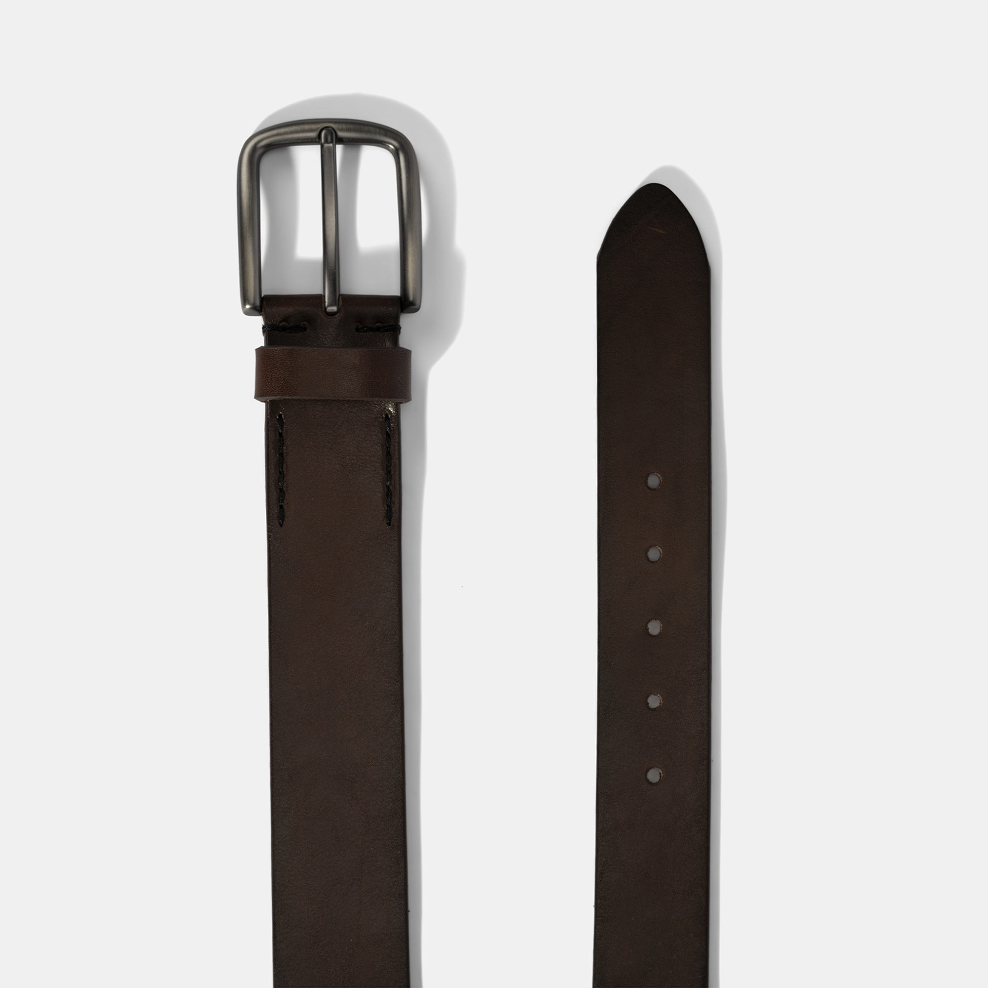 Erkek Kahve Deri Spor Kemer