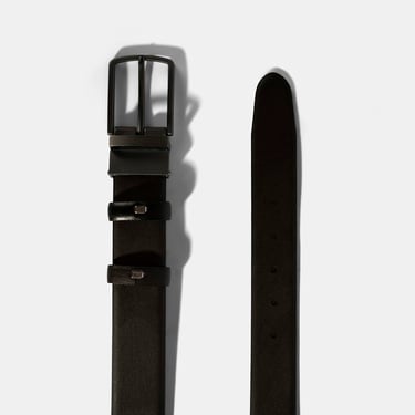  Erkek Siyah / Kahve Çift Taraflı Deri Kemer