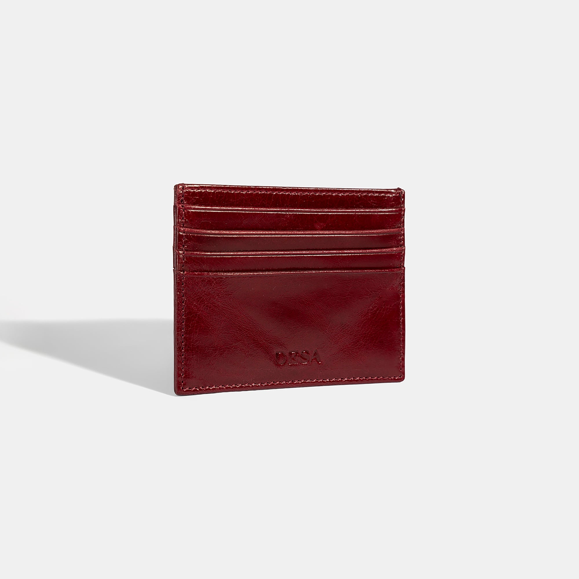 Kadın Bordo Deri Kartlık