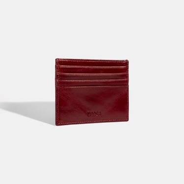  Kadın Bordo Deri Kartlık