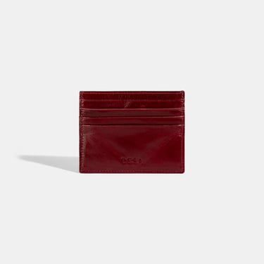  Kadın Bordo Deri Kartlık