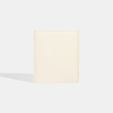  Kadın Beyaz D Logolu Deri Cüzdan