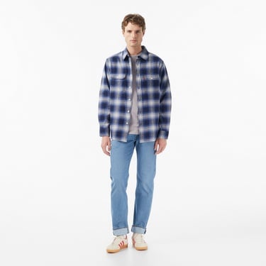  Levi's Classic Worker Jericho Plaid Depths Erkek Mavi Gömlek