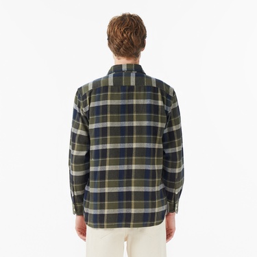  Levi's Jackson Worker Medina Plaid Deep Depths Erkek Yeşil Gömlek