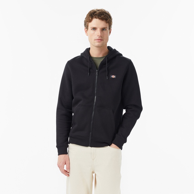  Dickies Oakport Zip Erkek Siyah Sweatshirt