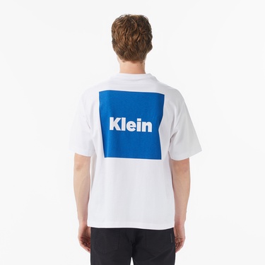  Calvin Klein Box Graphic Erkek Beyaz T-Shirt