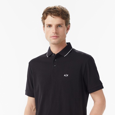  Armani Exchange Erkek Siyah Polo