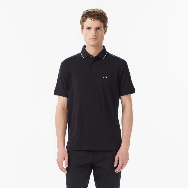  Armani Exchange Erkek Siyah Polo