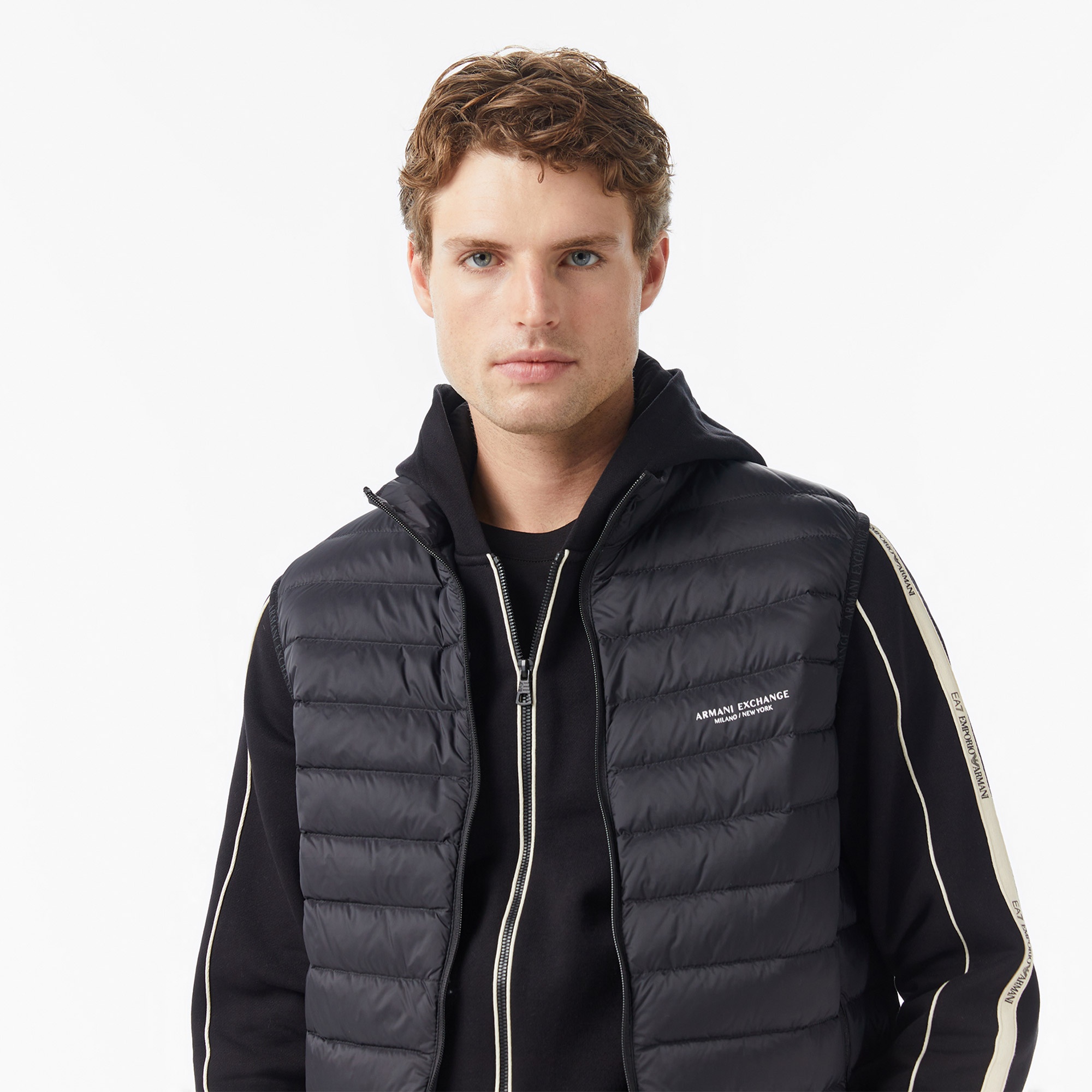 Armani Exchange Erkek Siyah Yelek