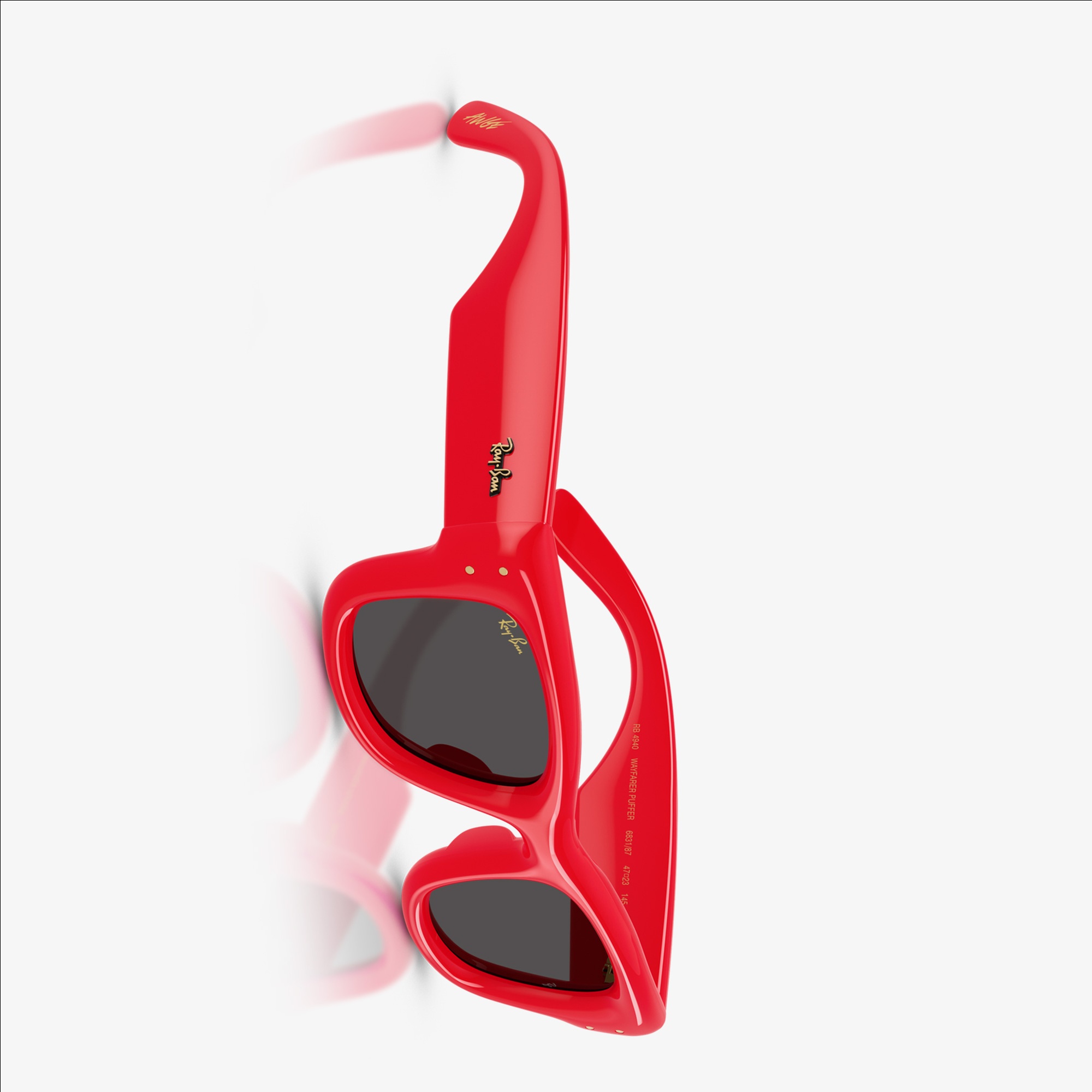 Ray-Ban Wayfarer Puffer RB4940 Unisex Kırmızı Güneş Gözlüğü